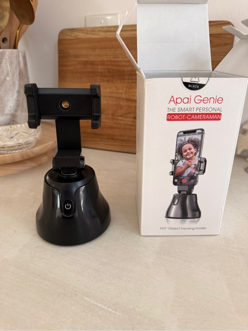 Apai Genie Smart Personal Robot-Cameraman Phone Holder - Black